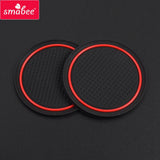 Smabee Anti-Slip Gate Slot Mat for Dodge Challenger Car Accessories Rubber Coaster Cup Holders Car Interior Accessory | Andro