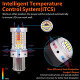 LED Switchback Bulb Kit for Universal BAU15S/1156 21W Car Interior Accessory iJDM