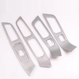Stainless Window Button Trim for Volvo Car Interior Accessory LINGLUYANG