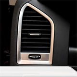 Stainless Steel AC Vent Trim Rings for Volvo XC60 Car Interior Accessory LINGLUYANG Above 2pcs