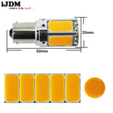 LED Turn Signal Bulb COB Amber for Universal Vehicles Car Interior Accessory iJDM