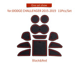 Smabee Anti-Slip Gate Slot Mat for Dodge Challenger Car Accessories Rubber Coaster Cup Holders Car Interior Accessory | Andro