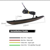 LED Rear Bumper Reflector Light for Ford Fusion 2014-2016 LED Ambient Light iJDM