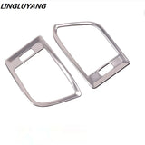 Stainless Steel AC Vent Trim Rings for Volvo XC60 Car Interior Accessory LINGLUYANG