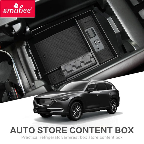 SMABEE for MAZDA CX-8 CX-9 2016 - 2024 Armrest Storage Box Armrest Storage Box smabee CX-8 CX-9 BOX