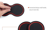 Smabee Anti-Slip Gate Slot Mat for Dodge Challenger Car Accessories Rubber Coaster Cup Holders