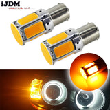LED Turn Signal Bulb COB Amber for Universal Vehicles Car Interior Accessory iJDM YELLOW