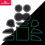 Smabee Anti-Slip Gate Slot Mat for Dodge Challenger Car Accessories Rubber Coaster Cup Holders Car Interior Accessory | Andro