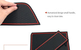 Anti-Slip Gate Slot Cup Mat for VW Polo 2018 2019 2020 2021 2022 2023 Accessories Rubber Cup Holders Non-Slip Pad