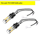 LED Ambient Light Dual-Color T15 Reverse Lamp for 12V Vehicles