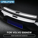 Stainless Steel Rear Trunk Guard for Volvo S90 Car Interior Accessory LINGLUYANG