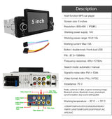 1 Din Android Car Stereo 5 Inch IPS Screen Universal Android Head Unit Bosstar