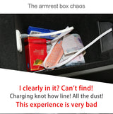 Sunglasses Coin storage Center Console Organizer Tray Armrest Tidying Box for Toyota Tundra Sequoia Car Interior Accessory sm