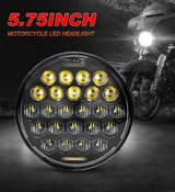5.75 Inch Led Headlight For Motorcycle 5 3/4 Auxiliary Led Lights For Harley Sportster Iron 883 Dyna Street Bob FXDB Motor Pa