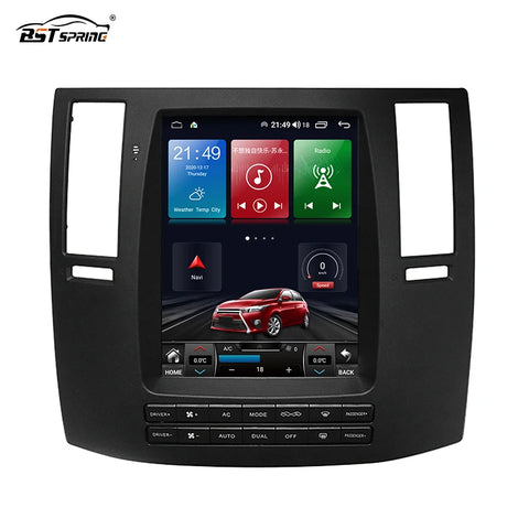 Tesla Style Screen Head Unit for Infiniti FX35/FX45 2008 Android Head Unit BOSSTAR 10.4" 2 g 32 G