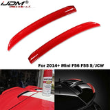 Sport Red Carbon Fiber JCW Spoiler Lip for MINI F56 F55 Car Interior Accessory iJDM