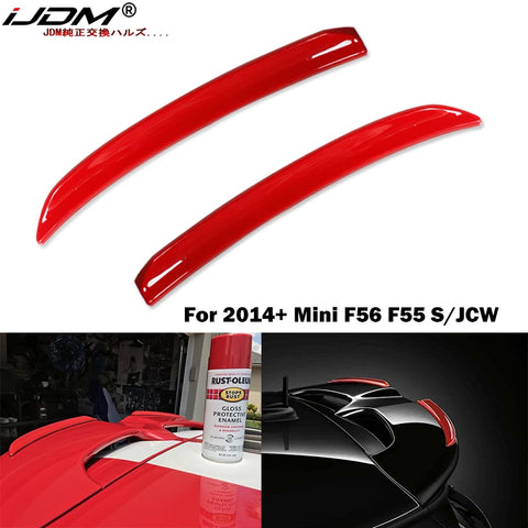 Sport Red Carbon Fiber JCW Spoiler Lip for MINI F56 F55 Car Interior Accessory iJDM