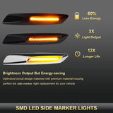 Amber LED Side Marker Lights for BMW E90 F30 Car Interior Accessory iJDM
