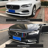 Stainless Steel Chrome Bumper Trim for Volvo S90 V90 Car Interior Accessory LINGLUYANG