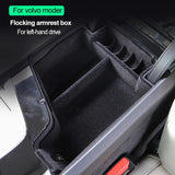 Armrest Storage Organizer ABS Box for Volvo XC60 XC90 S90 Car Interior Accessory LINGLUYANG