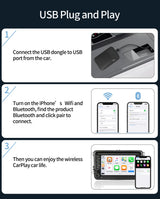 Wireless CarPlay Adapter Android Auto Dongle Universal CarPlay Adapter Bosstar