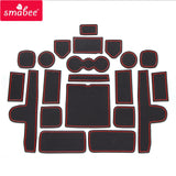 Smabee Anti-Slip Gate Slot Cup Mat for Kia Sorento Cup Holder Door Groove Non-slip Pad Accessories Car Interior Accessory sma