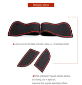 Anti-Slip Gate Slot Cup Mat for Hyundai Kona 2019 - 2022 Door Groove Pad Rubber Non-Slip Pad Interior Accessories