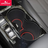Anti-Slip Gate Slot Cup Mat for Peugeot 208 e-208 2019 - 2024 GT Interior Accessories Door Pad Non-Slip Mats Car Styling Car