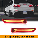 Car LED Bumper Reflector for Mitsubishi Lancer Evo X 2008‑17 Car Interior Accessory iJDM