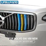 Interior Trim Mesh Strip for Volvo S90 V90 2017-2020 Car Interior Accessory LINGLUYANG