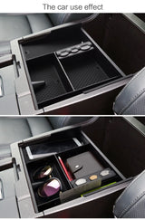 Sunglasses Coin storage Center Console Organizer Tray Armrest Tidying Box for Toyota Tundra Sequoia Car Interior Accessory sm
