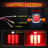 Tail Rear Lights LED Lamp Taillight With DRL Brake Stop Light Tail Light Assembly | Motorcycle Accessories ANGLELITE