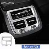 Stainless Steel Air Outlet Trim for Volvo XC60 2018 Car Interior Accessory LINGLUYANG