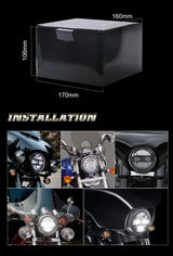 Latest 5.75 Inch Motorcycle LED Headlight for Harley Dyna Softail Sportster 883 XL883 FXCW 5 3/4 inch led motorbike headlamp DRL Angel Eye