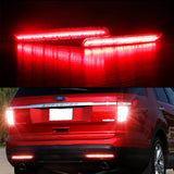 Rear Fog LED Bumper Reflectors for Ford Explorer 11-15 Car Interior Accessory iJDM