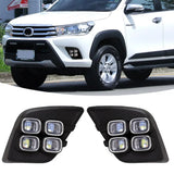 LED Bumper Fog Light DRL for Toyota Hilux Revo 2015-2017 LED Ambient Light MAGIC COLORM