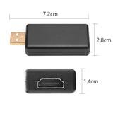 Car Interior Accessory USB to HDMI CVBS Adapter for Universal Fit Car Interior Accessory OEM Black