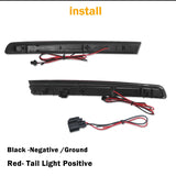 Rear Fog LED Bumper Reflectors for Ford Explorer 11-15 Car Interior Accessory iJDM