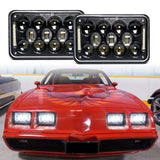 4X6Inch Motorcycle LED Headlight With Drl High Low Beam