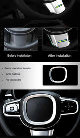 Interior ABS Trim Stripe Kit for Volvo S60 V60 Car Interior Accessory LINGLUYANG