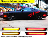 3D Optic LED Bumper Reflector for Dodge Challenger 2015+ Car Interior Accessory iJDM