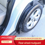 ABS Rear Fender Mudguards for Toyota RAV4 2019-2021 Car Interior Accessory LINGLUYANG