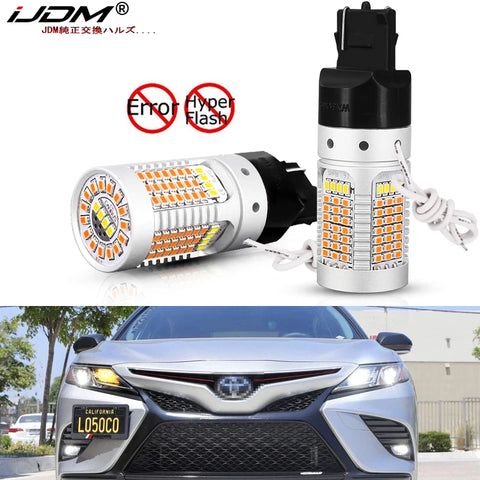 Switchback LED Turn Signal Bulbs for Toyota Camry 2018 LED Ambient Light iJDM Dual Color