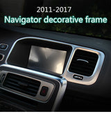 Stainless Console Frame Trim for Volvo S60 V60 Car Interior Accessory LINGLUYANG
