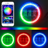 4.5 inch Led Fog Light for Harley Touring Electra Glide Passing Light With DRL Halo Angel Eyes Turn Signal Motorcycle HeadLam
