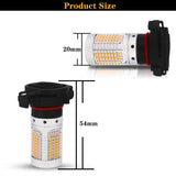 No Hyper Flash PSX24W Amber LED Turn Signal Car Interior Accessory iJDM