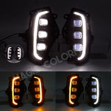DRL LED Fog Lights for Toyota RAV4 2019-2021 Set Car Interior Accessory MAGIC COLORM
