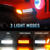 Led Turn Signal for Jeep JL Offroad Rubicon Sahara 2018+ Running Light Side Maker Lights Front Fender Flare Light Car Accesso