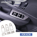 Window Switch Decor Frame for Volvo XC90 2015-2020 Car Interior Accessory LINGLUYANG