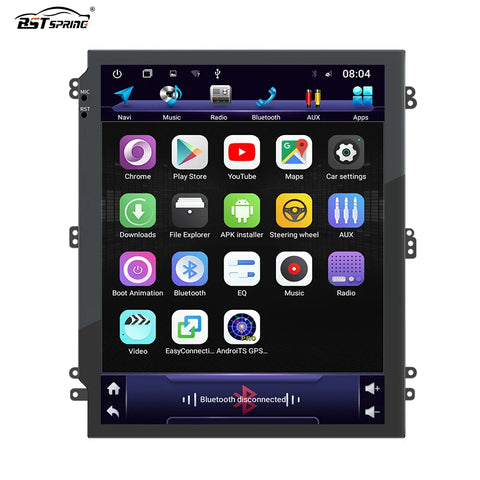 Portable Vertical Android GPS Radio Universal Android Head Unit Bosstar 9.7" 128G 4 g